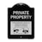 Signmission Private Property Unauthorized Vehicles Towed Owner Expense Alum Sign, 18" L, 24" H, BS-1824-23245 A-DES-BS-1824-23245 - alternate 1